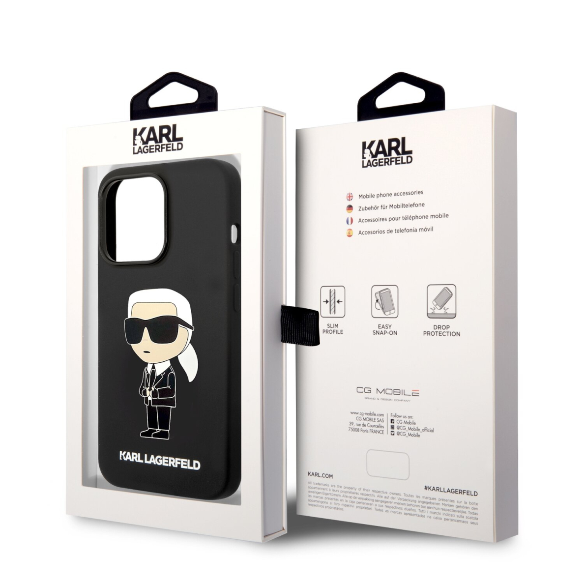 iPhone 14 PRO MAX black NFT Liquid Silicone KARL LAGERFELD nugarėlė 7