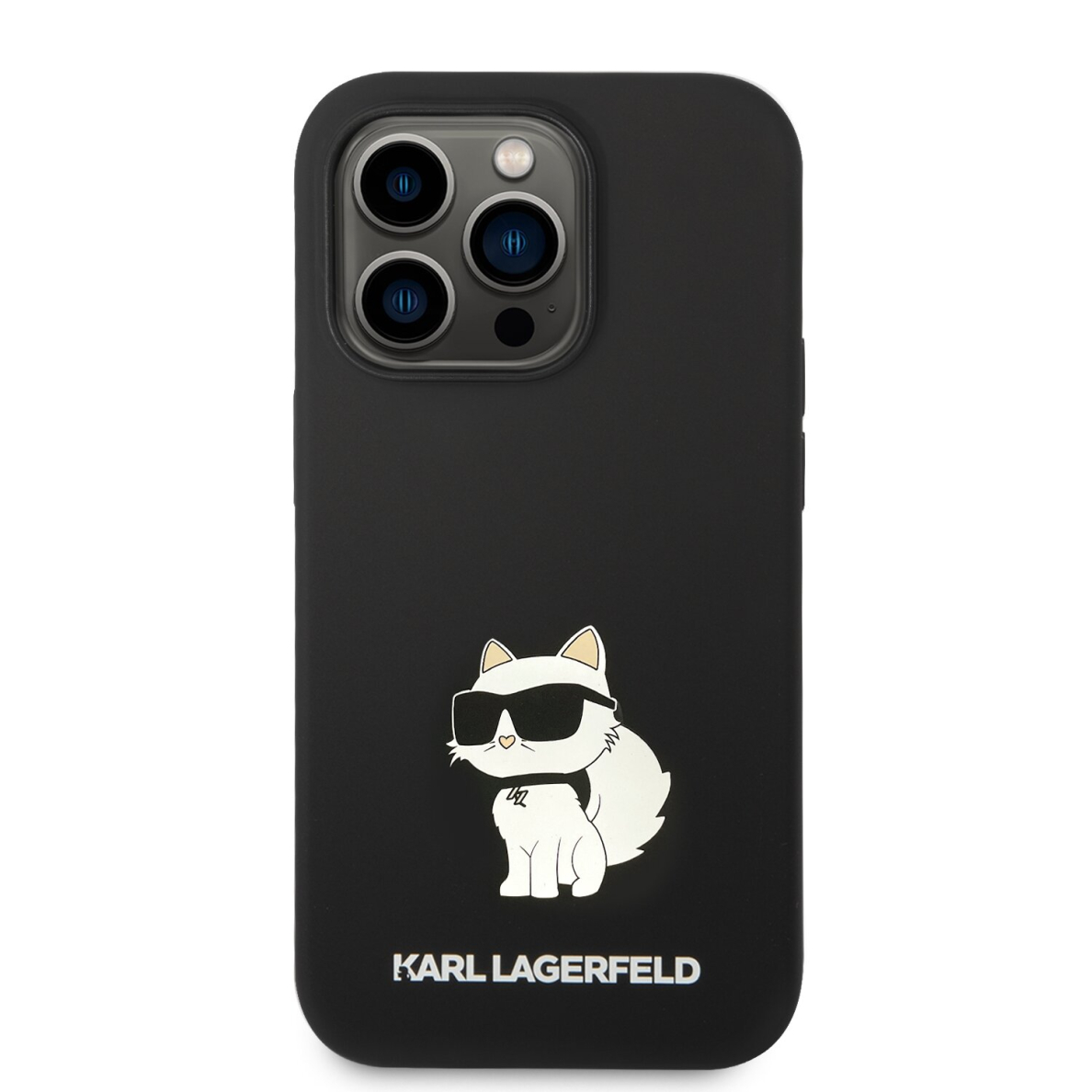 iPhone 14 PRO MAX black NFT Liquid Silicone KARL LAGERFELD nugarėlė 2