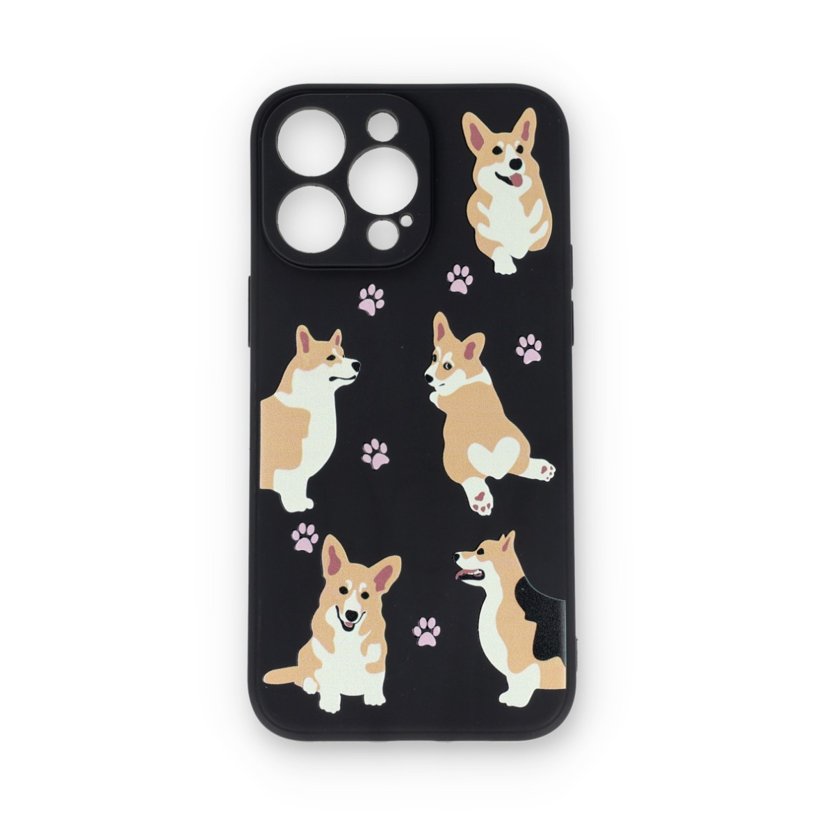 iPhone 14 PRO MAX black nugarėlė Corgi Design00303
