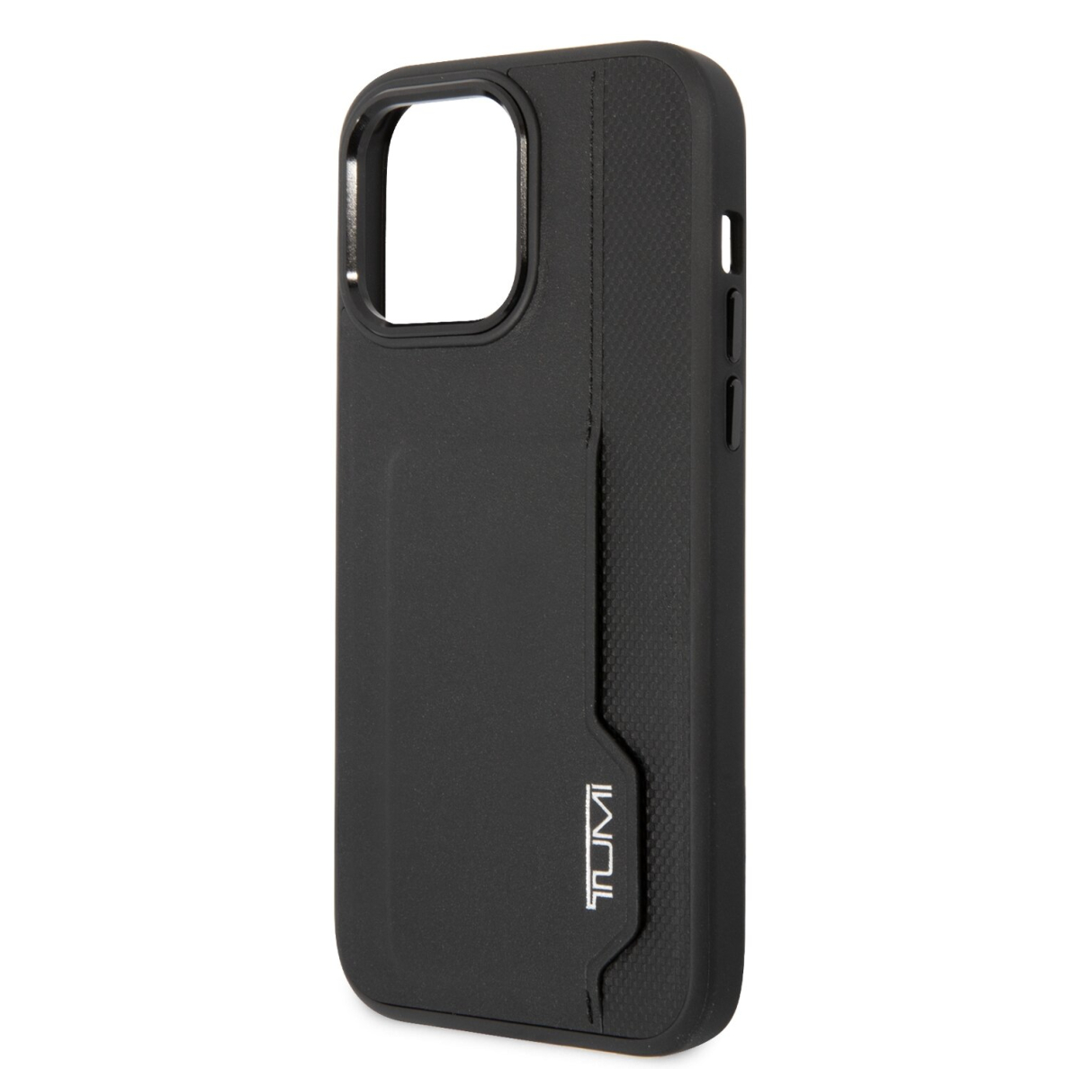 iPhone 14 PRO MAX black TUMI Leather W/ Vertical Card Slot nugarėlė 5
