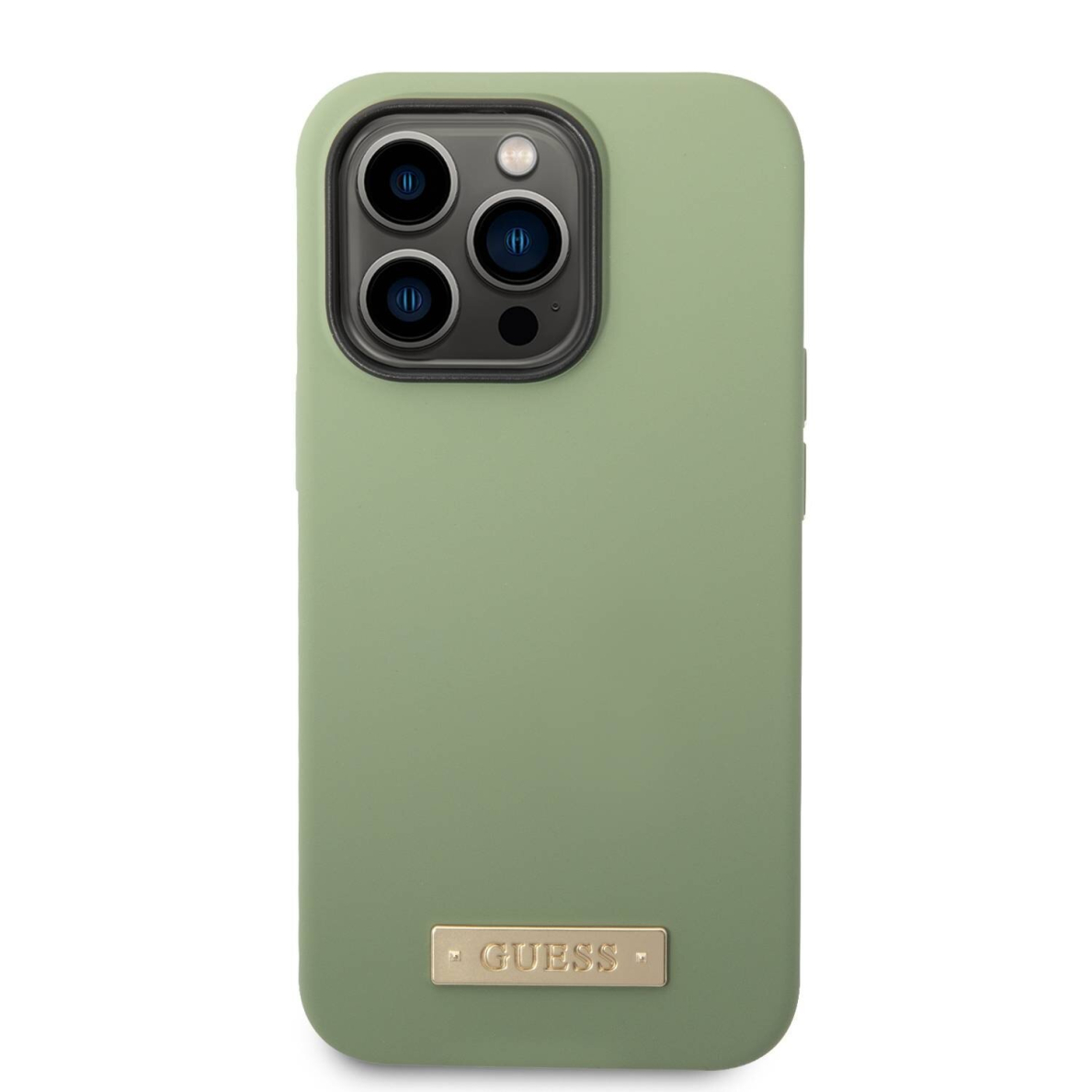 iPhone 14 PRO MAX chaki spalvos Magsafe GUESS nugarėlė GUHMP14XSBPLA