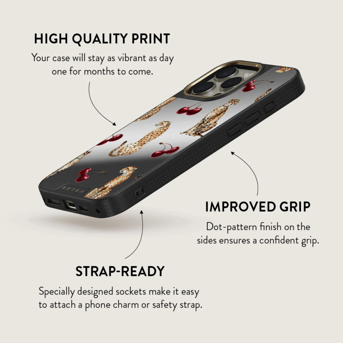 iPhone 14 PRO MAX Elite Mirror Gold Magsafe Cougar BURGA nugarėlė 7