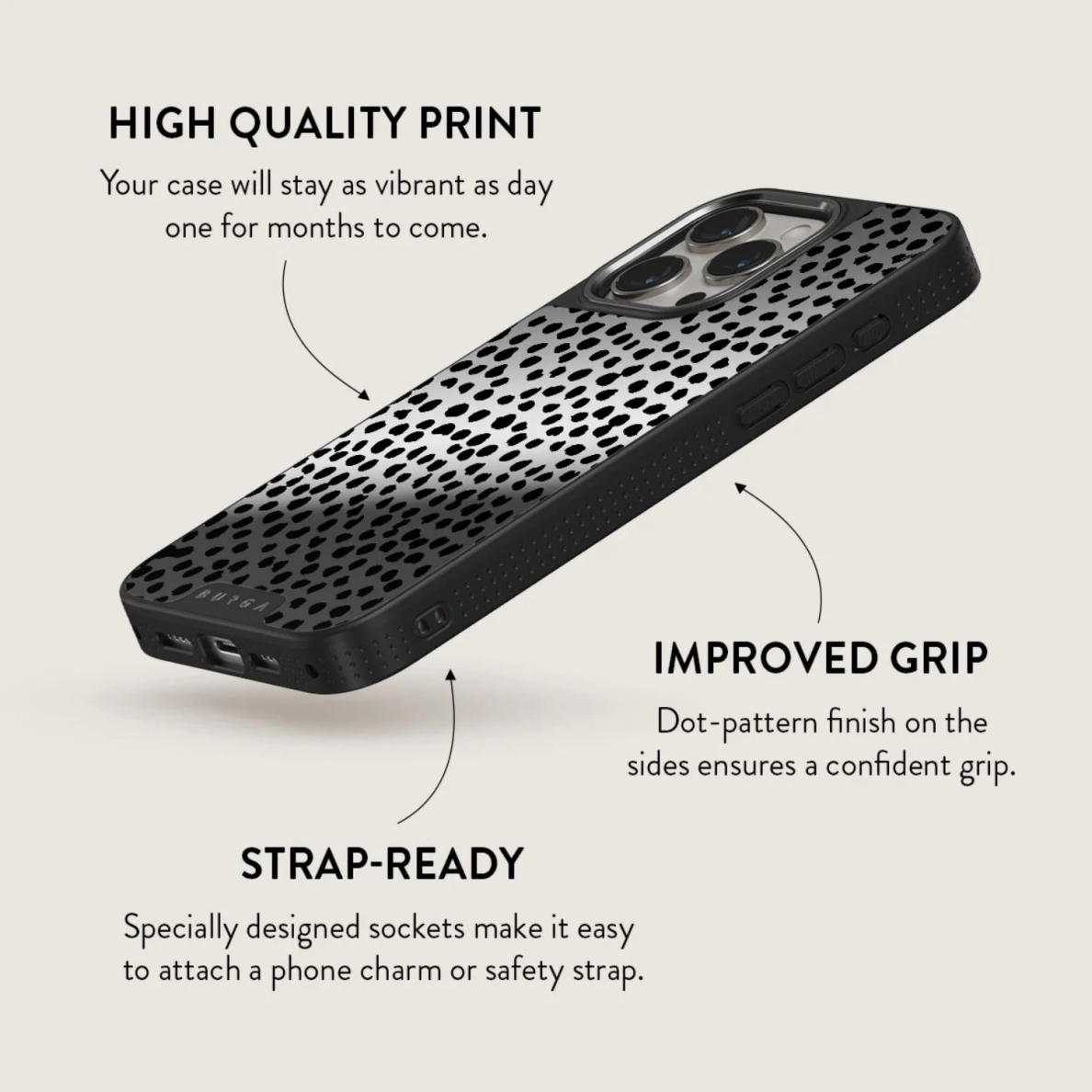 iPhone 14 PRO MAX Elite Mirror Gunmetal Magsafe Almond Latte BURGA nugarėlė 4