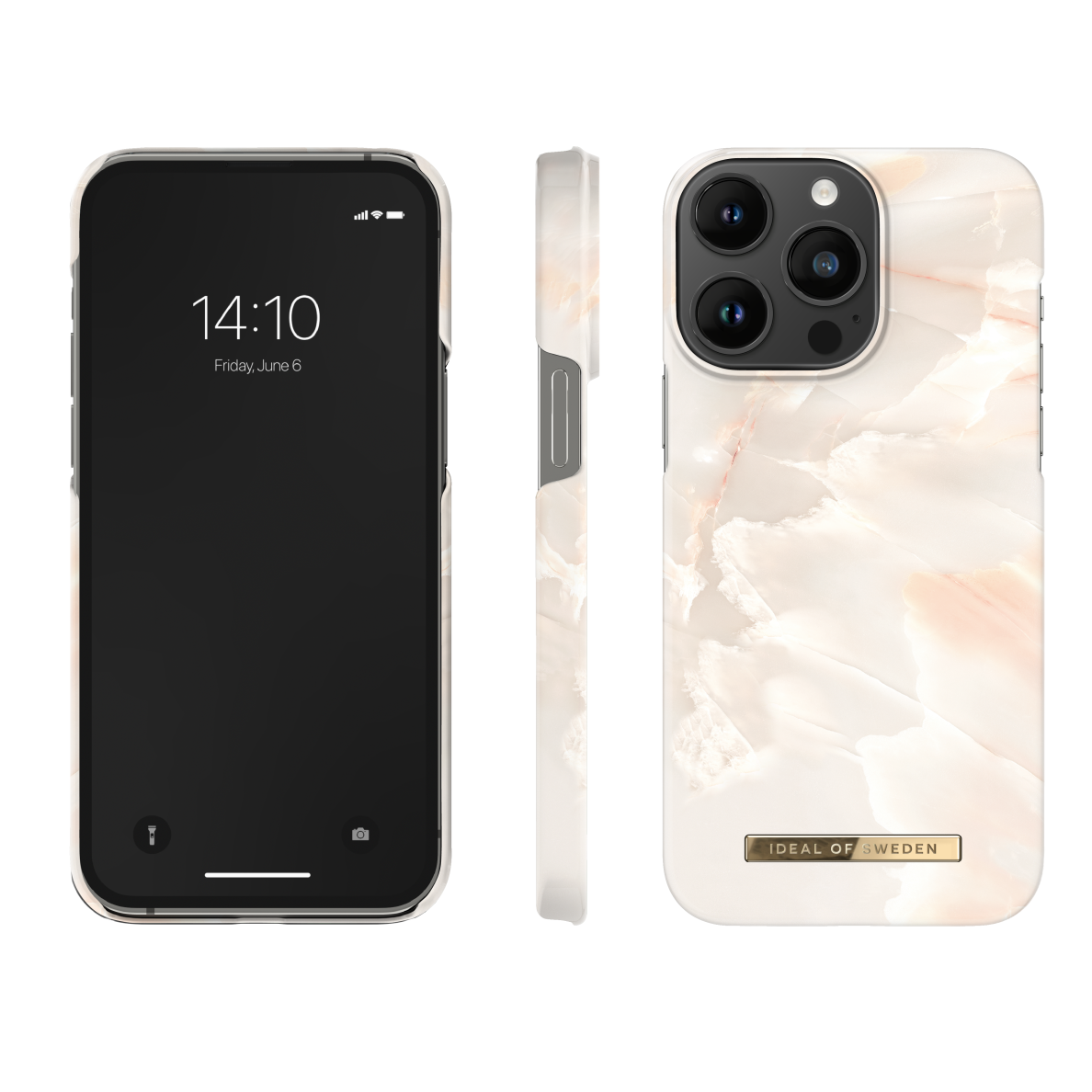 iPhone 14 PRO MAX iDeal Of Sweden nugarėlė Rose Pearl Marble 1