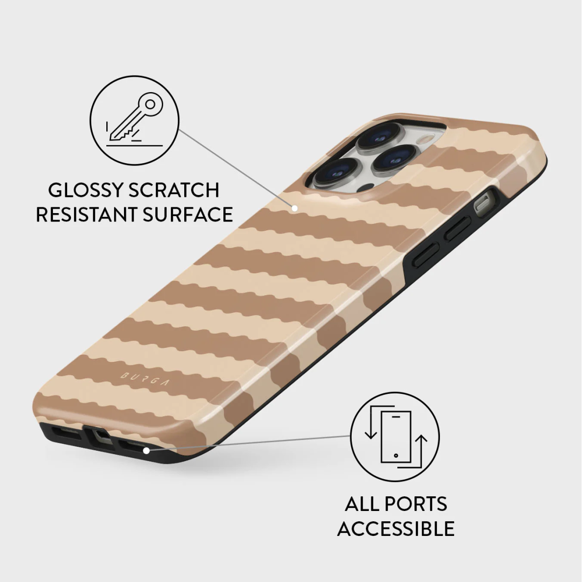 iPhone 14 PRO MAX Magsafe Golden Sand Tough BURGA nugarėlė 2