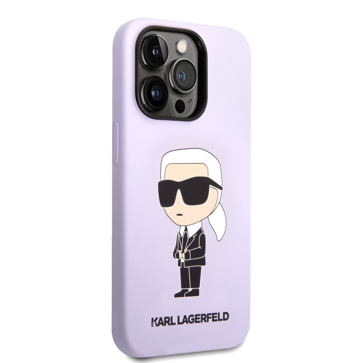 iPhone 14 PRO MAX purple NFT Liquid Silicone KARL LAGERFELD nugarėlė 4