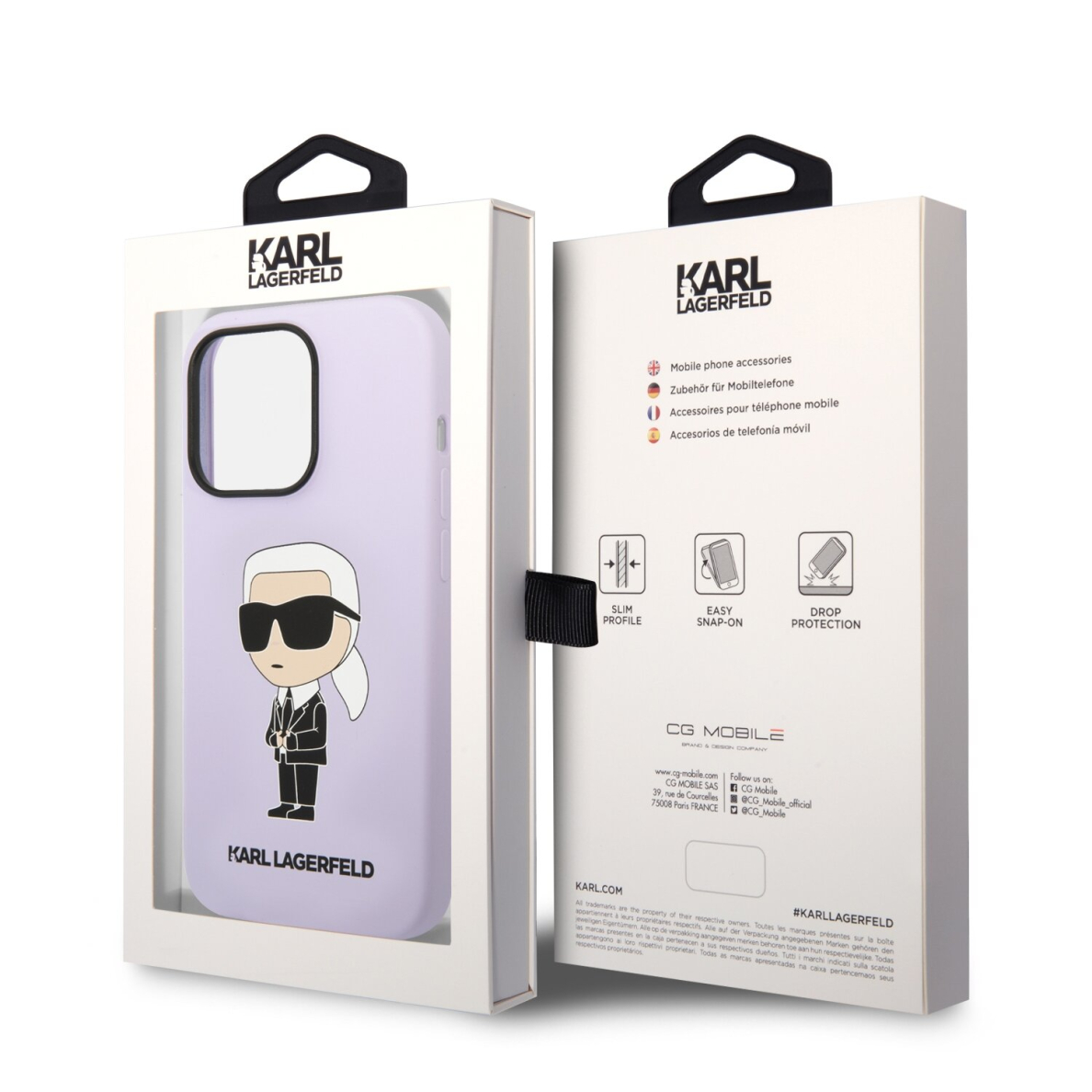 iPhone 14 PRO MAX purple NFT Liquid Silicone KARL LAGERFELD nugarėlė 7