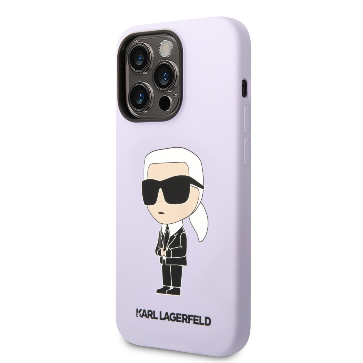 iPhone 14 PRO MAX purple NFT Liquid Silicone KARL LAGERFELD nugarėlė 3