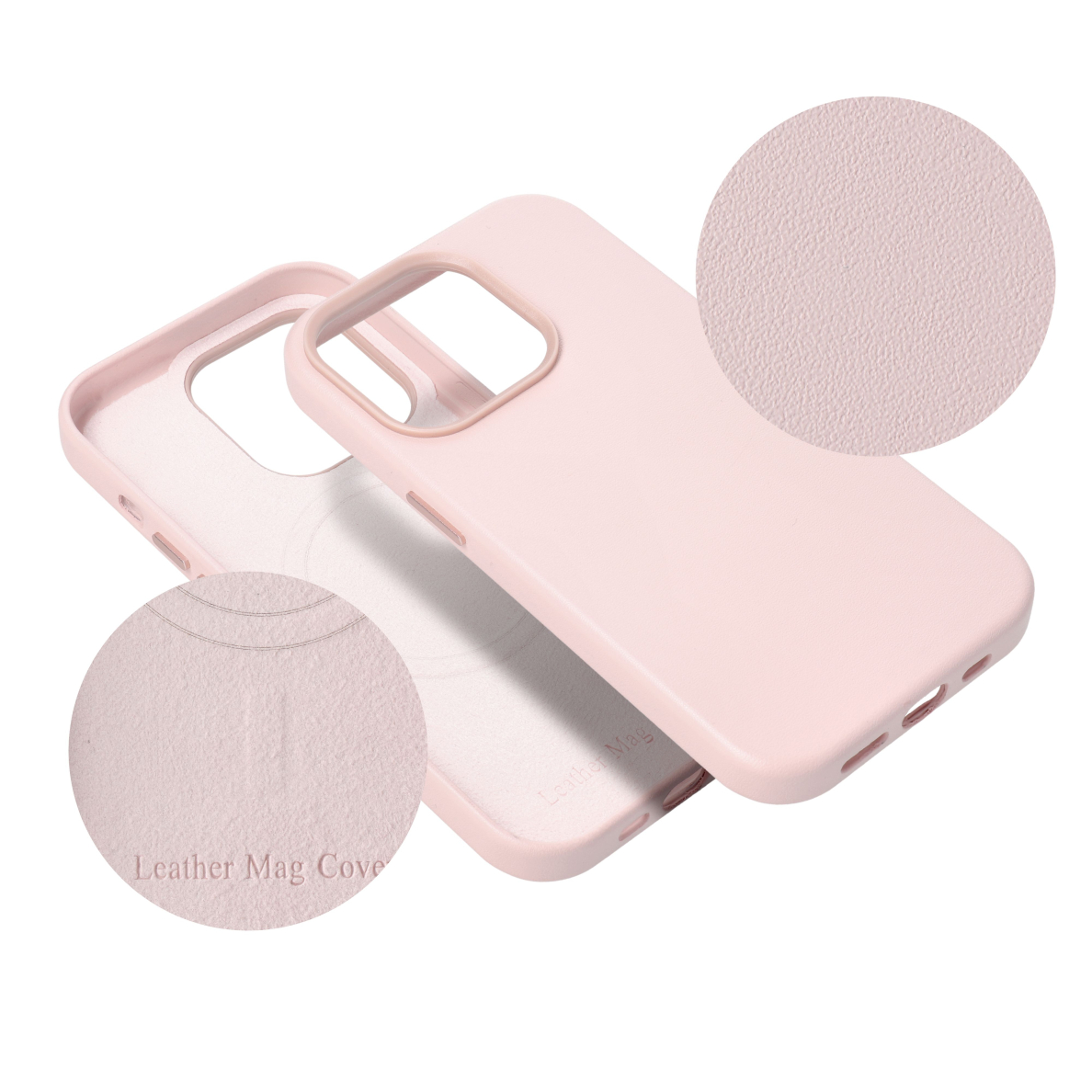 iPhone 14 PRO MAX sand pink MagLeather nugarėlė 7