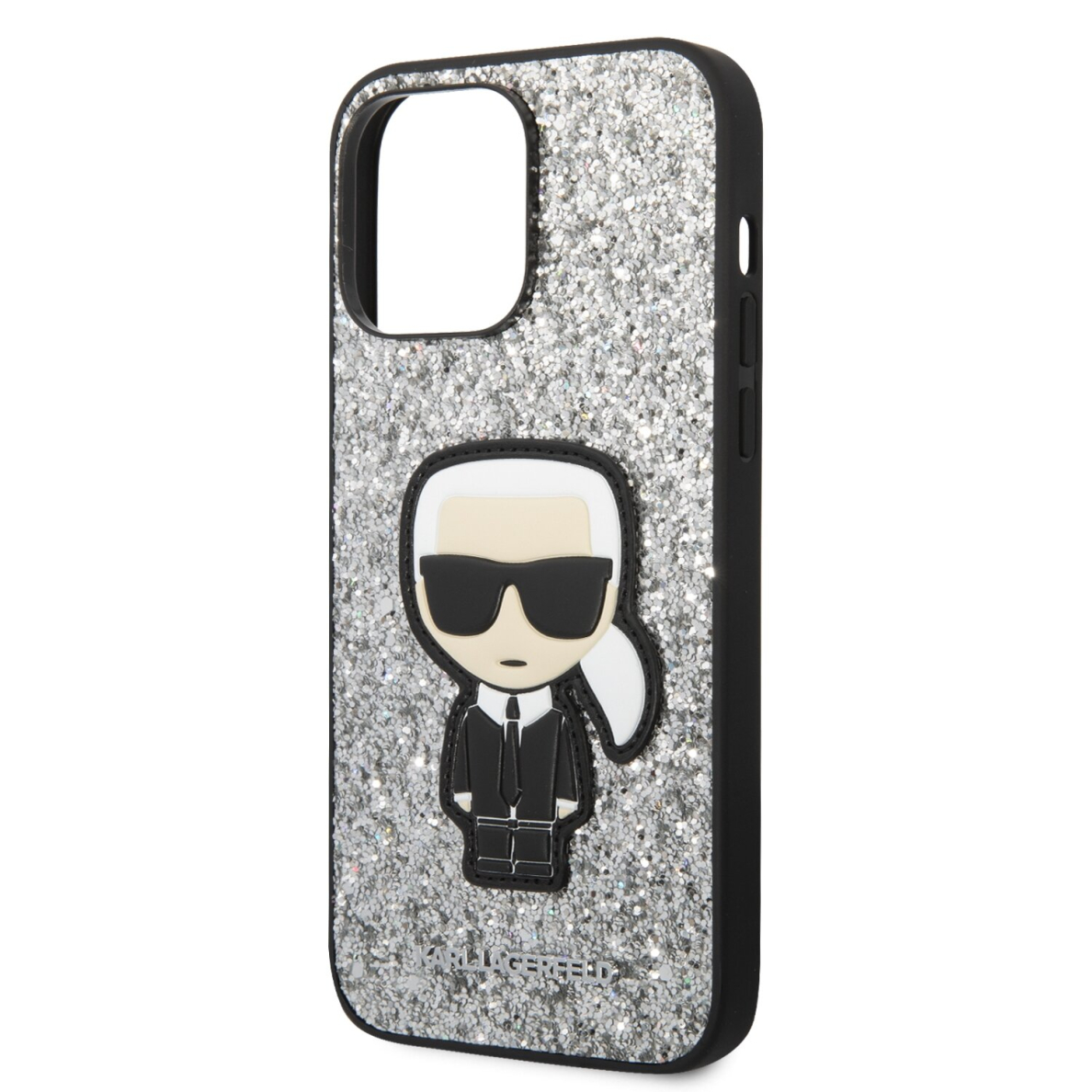 iPhone 14 PRO MAX sidabro sp. glitter KARL LAGERFELD nugarėlė KLHCP14XGFKPG 5