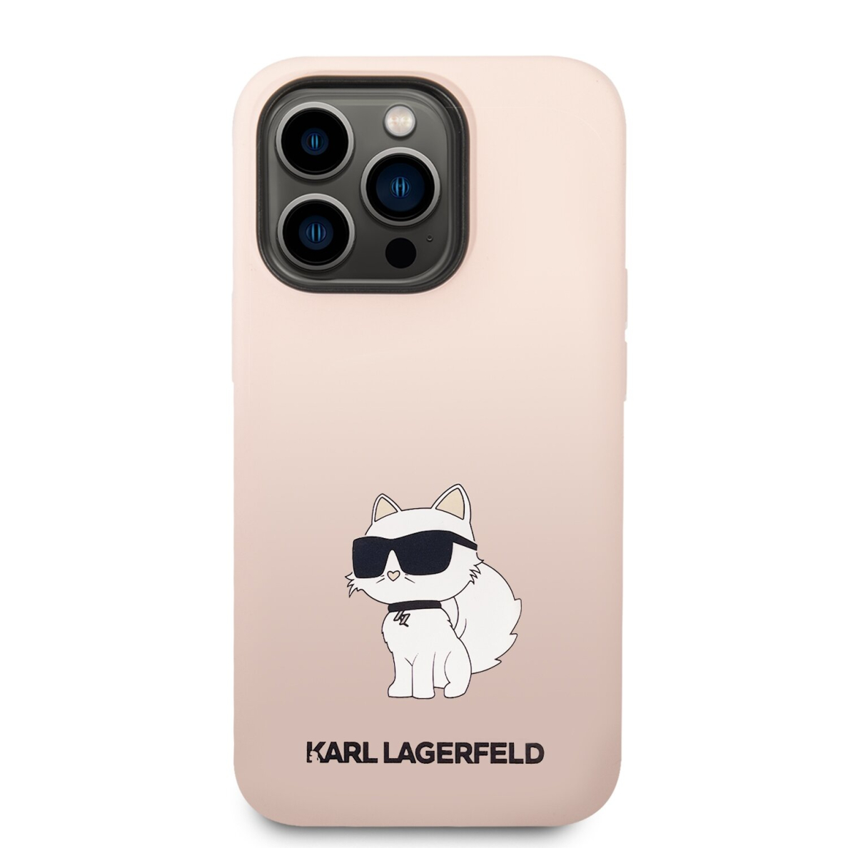 iPhone 14 PRO pink NFT Liquid Silicone KARL LAGERFELD nugarėlė 2