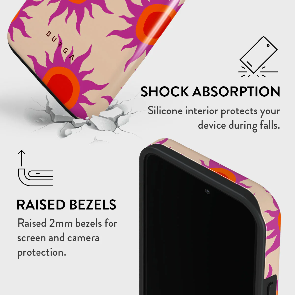 iPhone 14 PRO Sunset Glow Tough BURGA nugarėlė 4