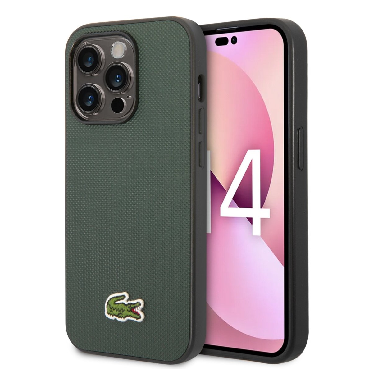 iPhone 14 PRO dark green LACOSTE nugarėlė LCHCP14LPVCE iPhone 14 PRO dark green LACOSTE nugarėlė LCHCP14LPVCE
