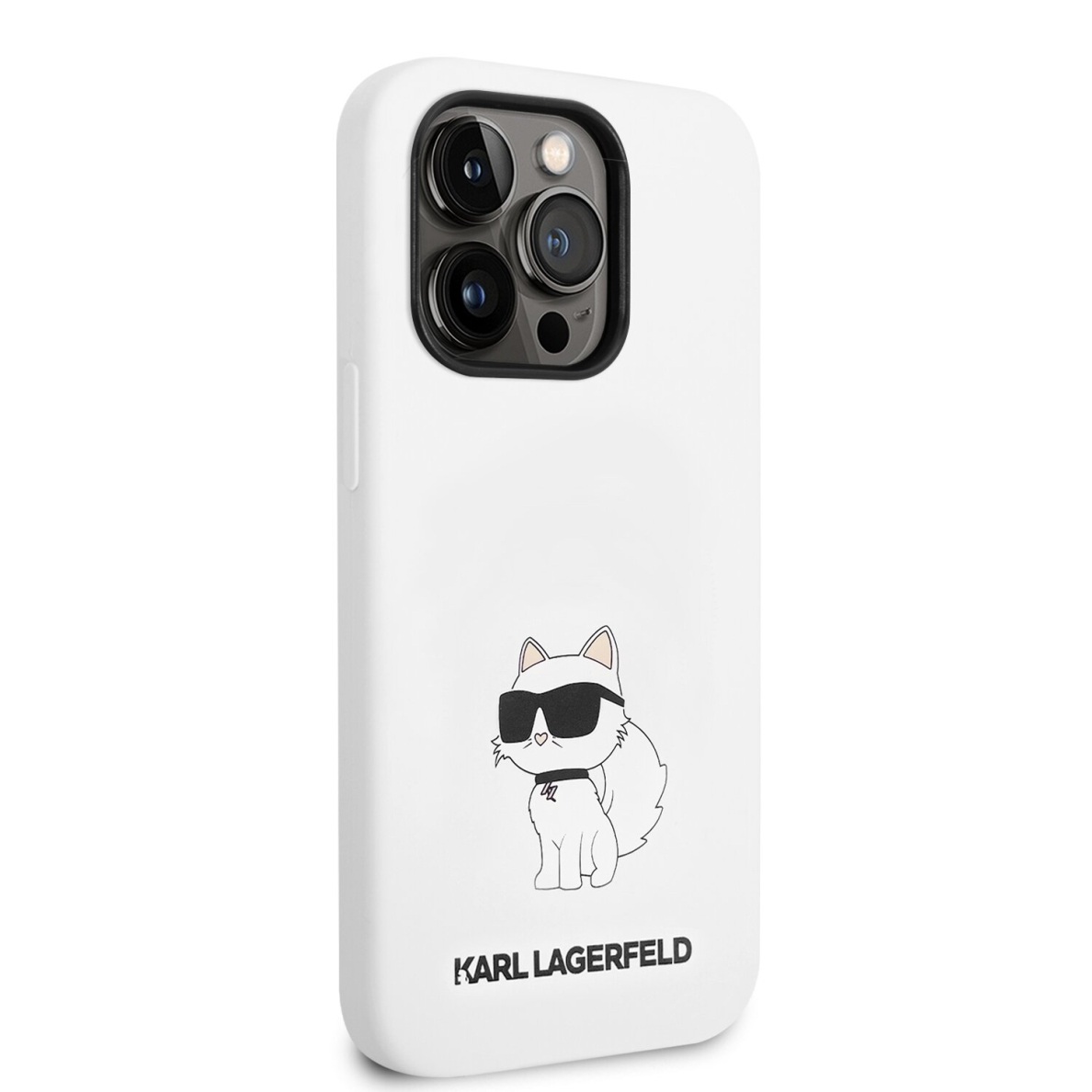 iPhone 14 PRO white NFT Liquid Silicone KARL LAGERFELD nugarėlė 4
