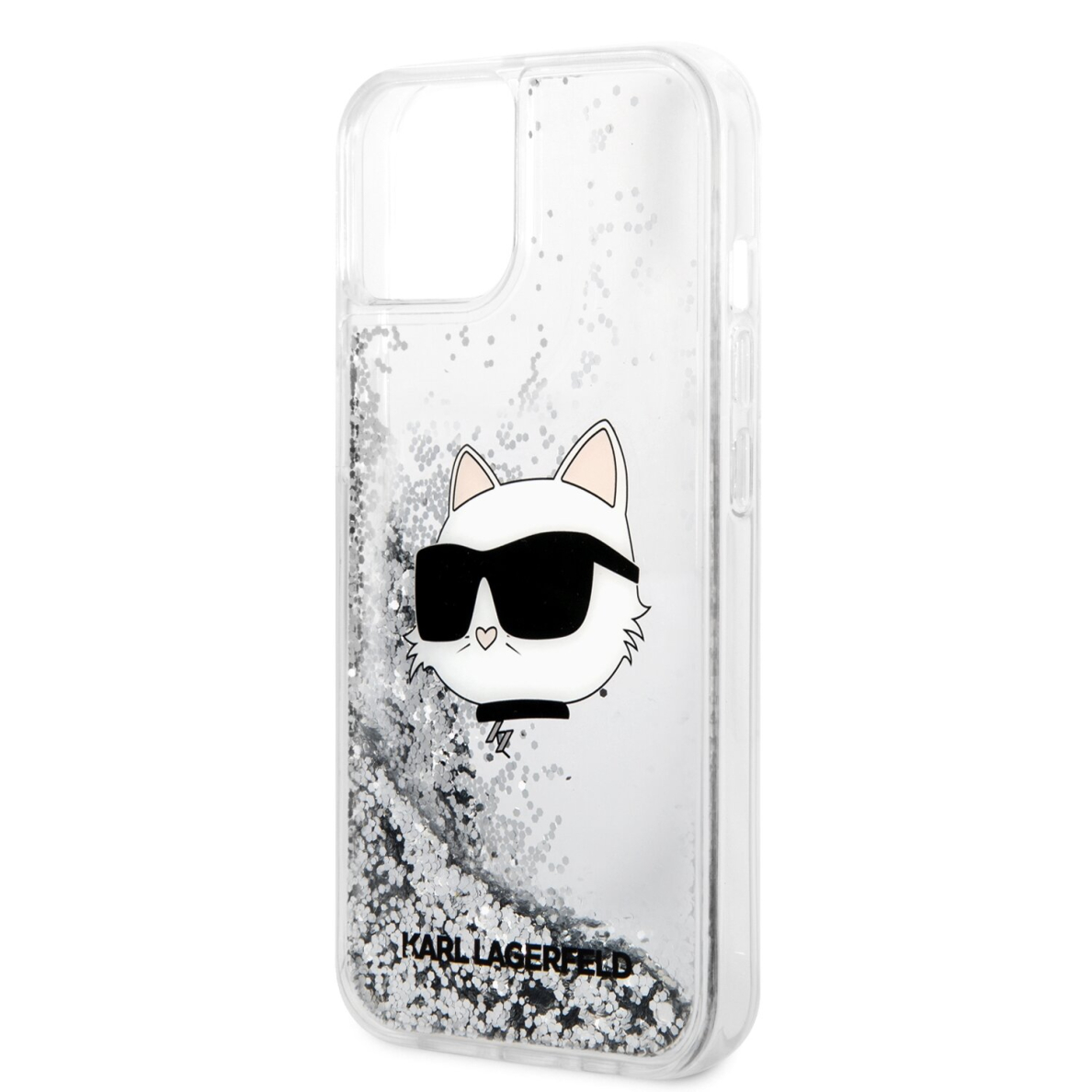 iPhone 14/13 silver NFT Liquid Glitter KARL LAGERFELD nugarėlė 5