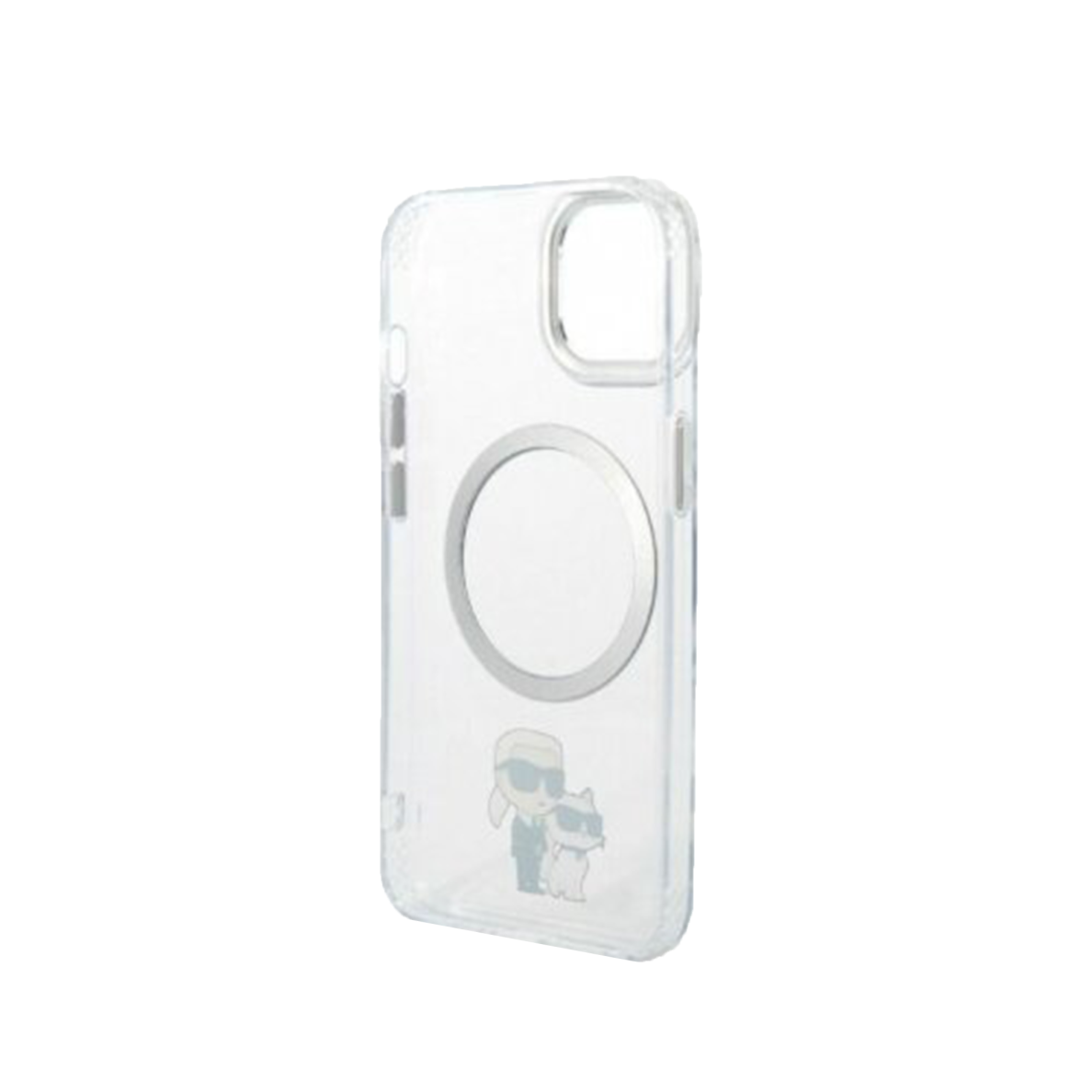 iPhone 14/13 transparent + silver Magsafe KARL LAGERFELD nugarėlė 5