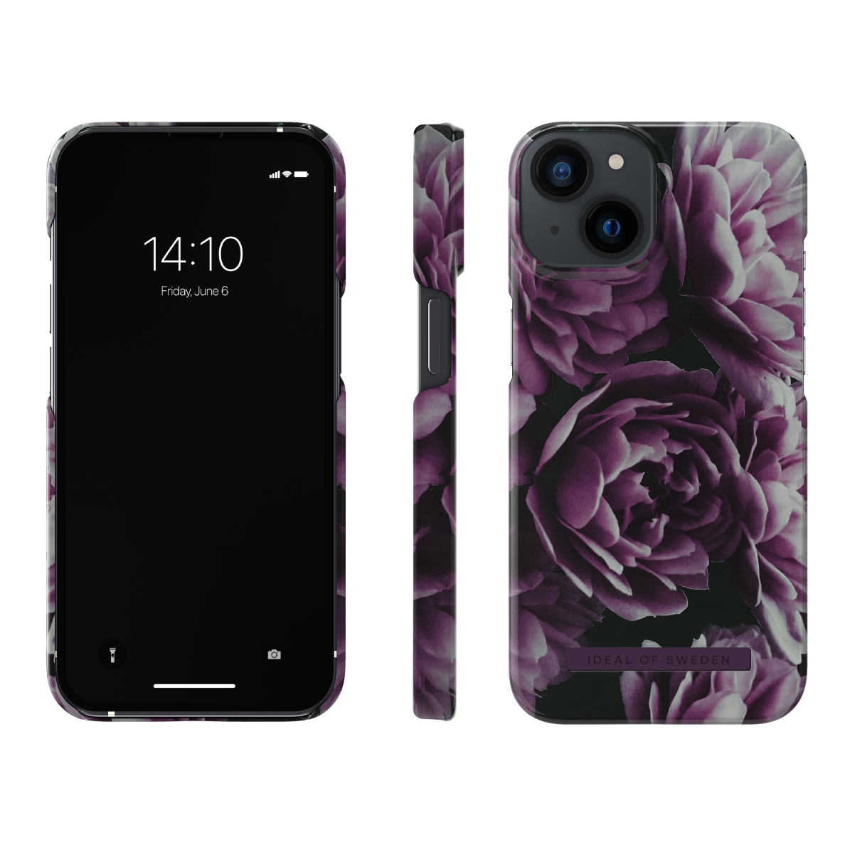 iPhone 14/13 iDeal Of Sweden nugarėlė Deep Purple Bloom 1