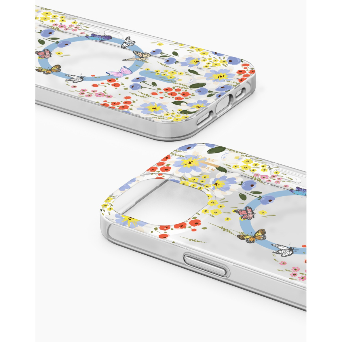 iPhone 15 / 14 / 13 iDeal Of Sweden Clear nugarėlė MagSafe Artistic Garden 1