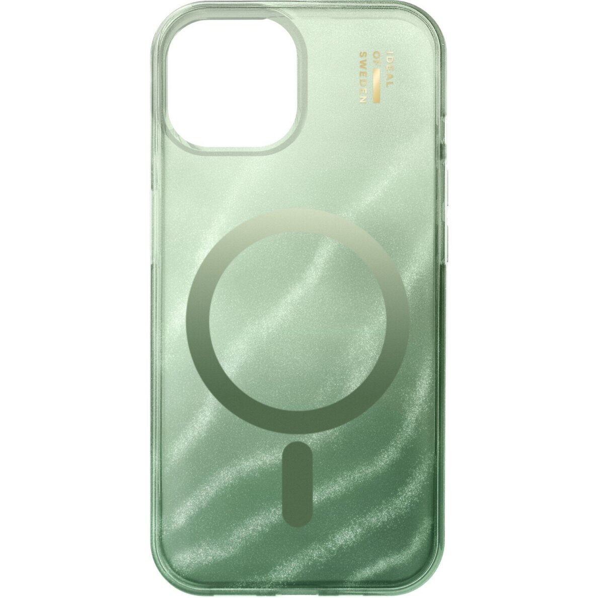 iPhone 15 / 14 / 13 iDeal Of Sweden Clear Sage Green MagSafe nugarėlė
