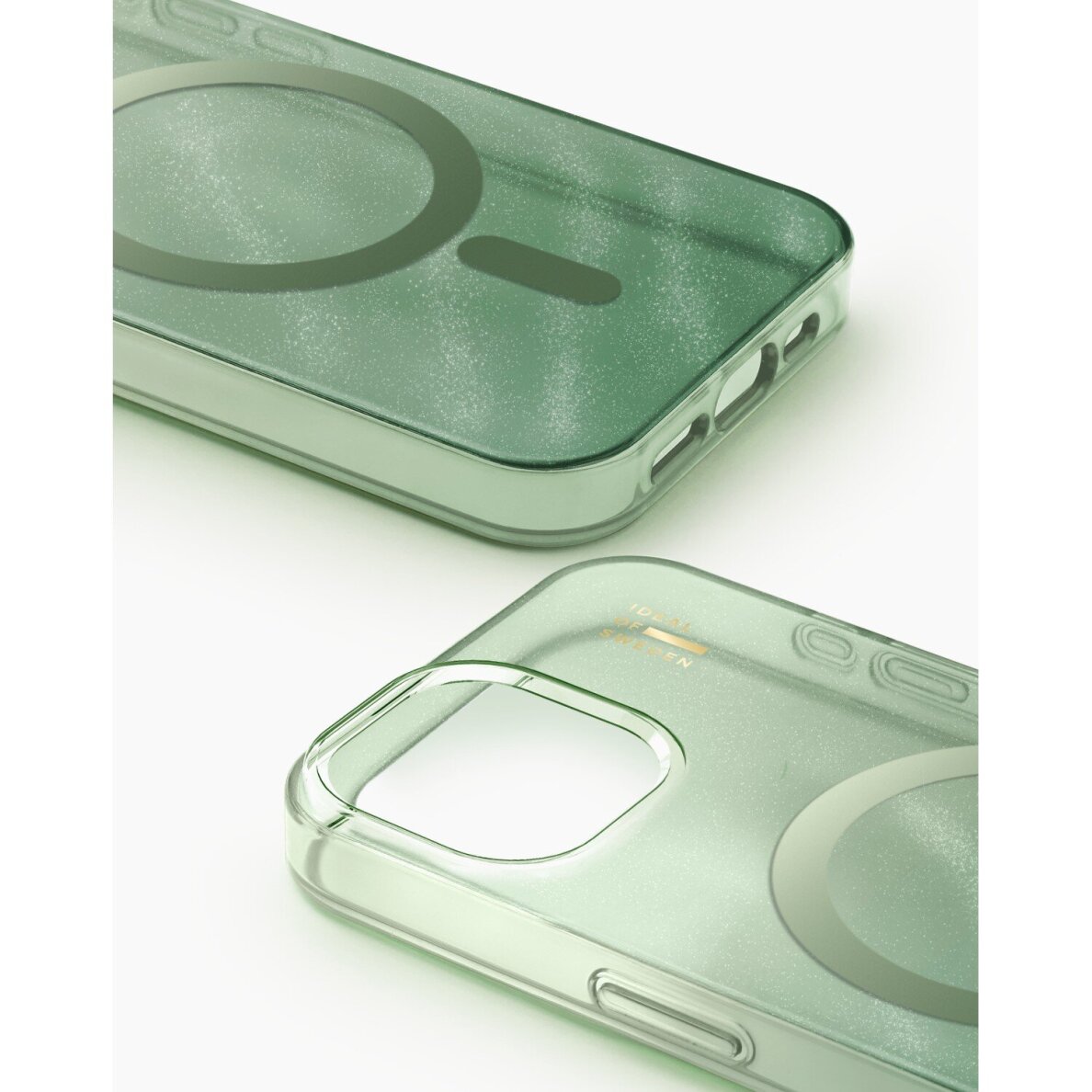 iPhone 15 / 14 / 13 iDeal Of Sweden Clear Sage Green MagSafe nugarėlė 2