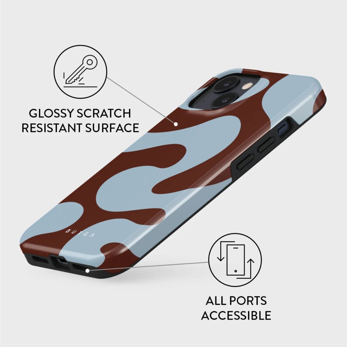 iPhone 15 / 14 / 13 MagSafe Core Tough BURGA nugarėlė 2