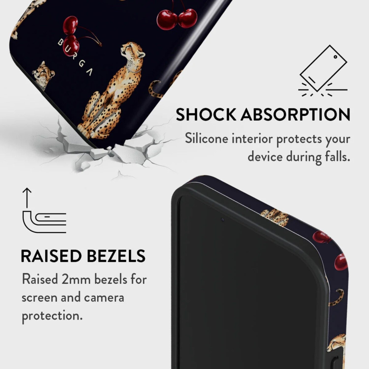 iPhone 15 / 14 / 13 Magsafe Cougar Tough BURGA nugarėlė 3