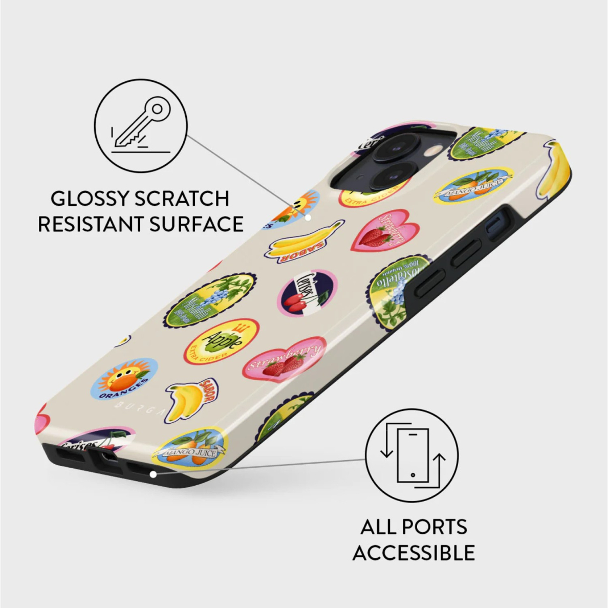 iPhone 15 / 14 / 13 Magsafe Flavour Tough BURGA nugarėlė 3