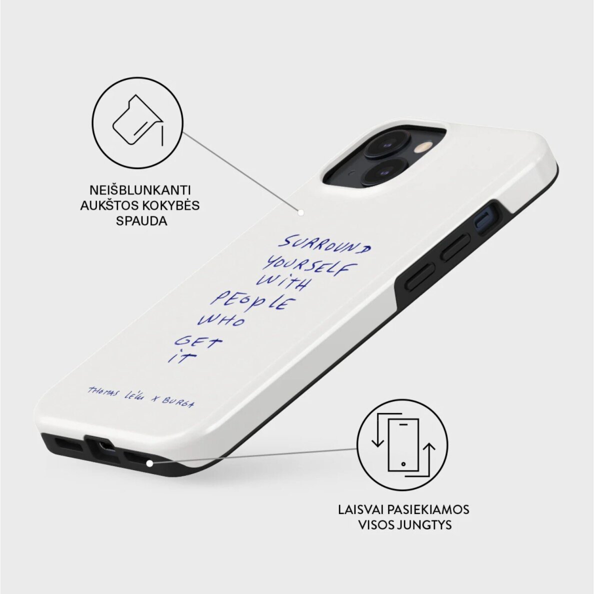 iPhone 15 / 14 / 13 MagSafe Get It Tough BURGA nugarėlė 2