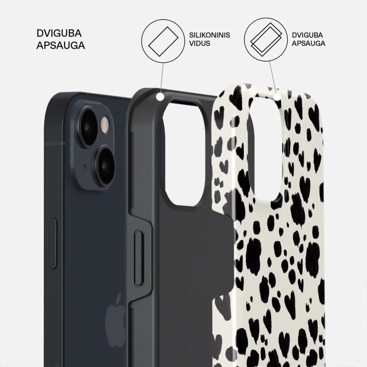 iPhone 15 / 14 / 13 MagSafe Pet Me Tough BURGA nugarėlė 1