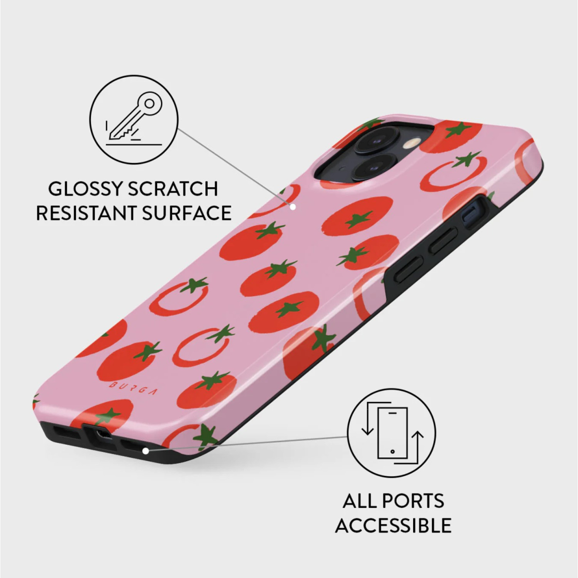 iPhone 15 / 14 / 13 Magsafe Salsa Tough BURGA nugarėlė 2