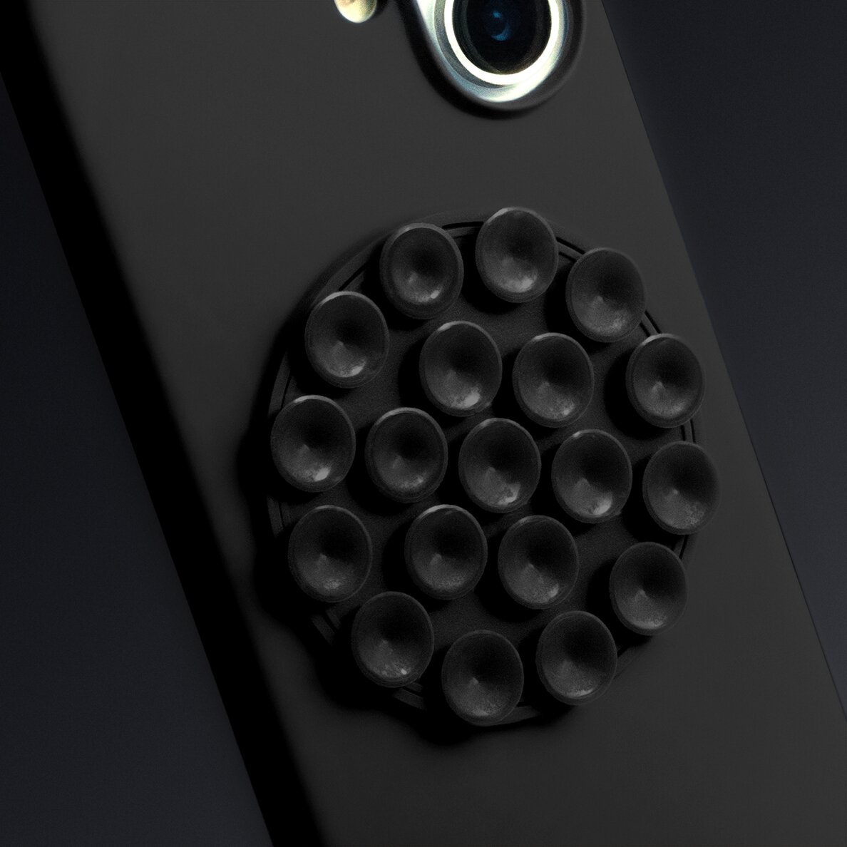 iPhone 15 / 14 / 13 black Silicone STICK nugarėlė 3