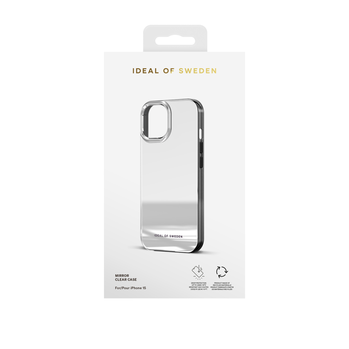 iPhone 15 iDeal Of Sweden Clear Mirror nugarėlė 1