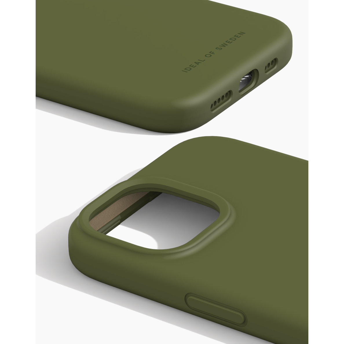 iPhone 15 / 14 / 13 iDeal Of Sweden nugarėlė MagSafe Silicone Khaki 1