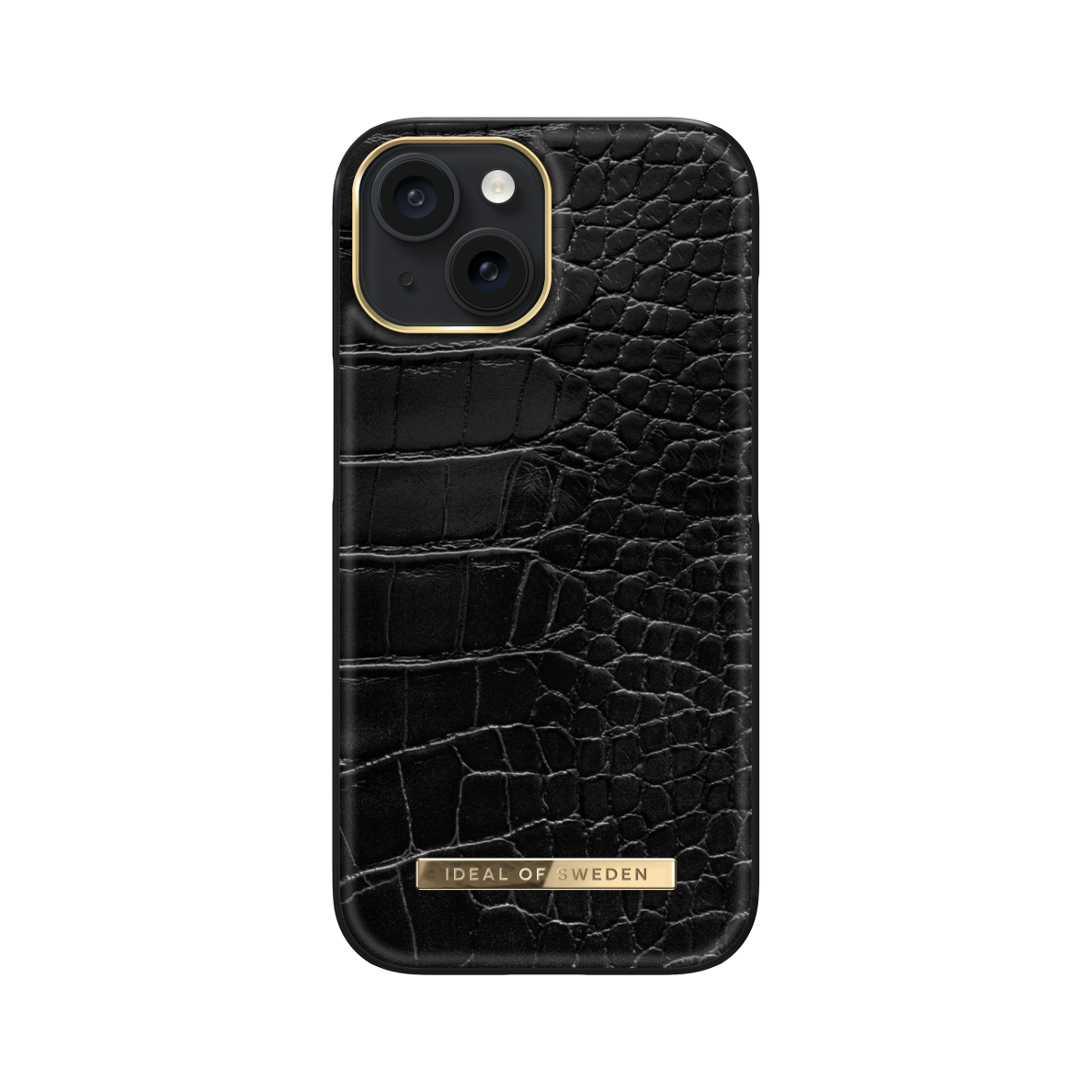 iPhone 15 iDeal Of Sweden nugarėlė Neo Noir Croco Silver