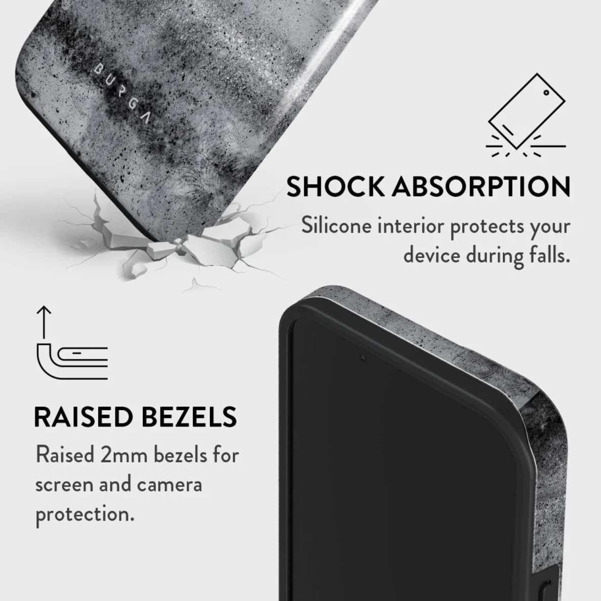 iPhone 15 / 14 / 13 MagSafe Concrete Jungle Tough BURGA nugarėlė 3