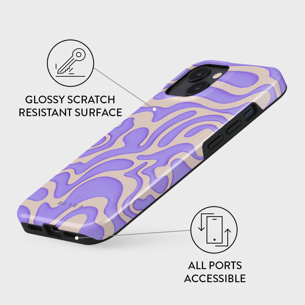 iPhone 15 / 14 / 13 Magsafe Y2Kool Tough BURGA nugarėlė 2