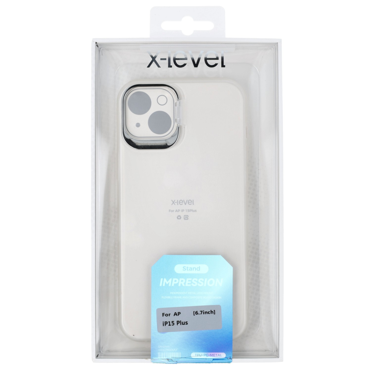 iPhone 15 PLUS clear X-LEVEL IMPRESSION nugarėlė 1