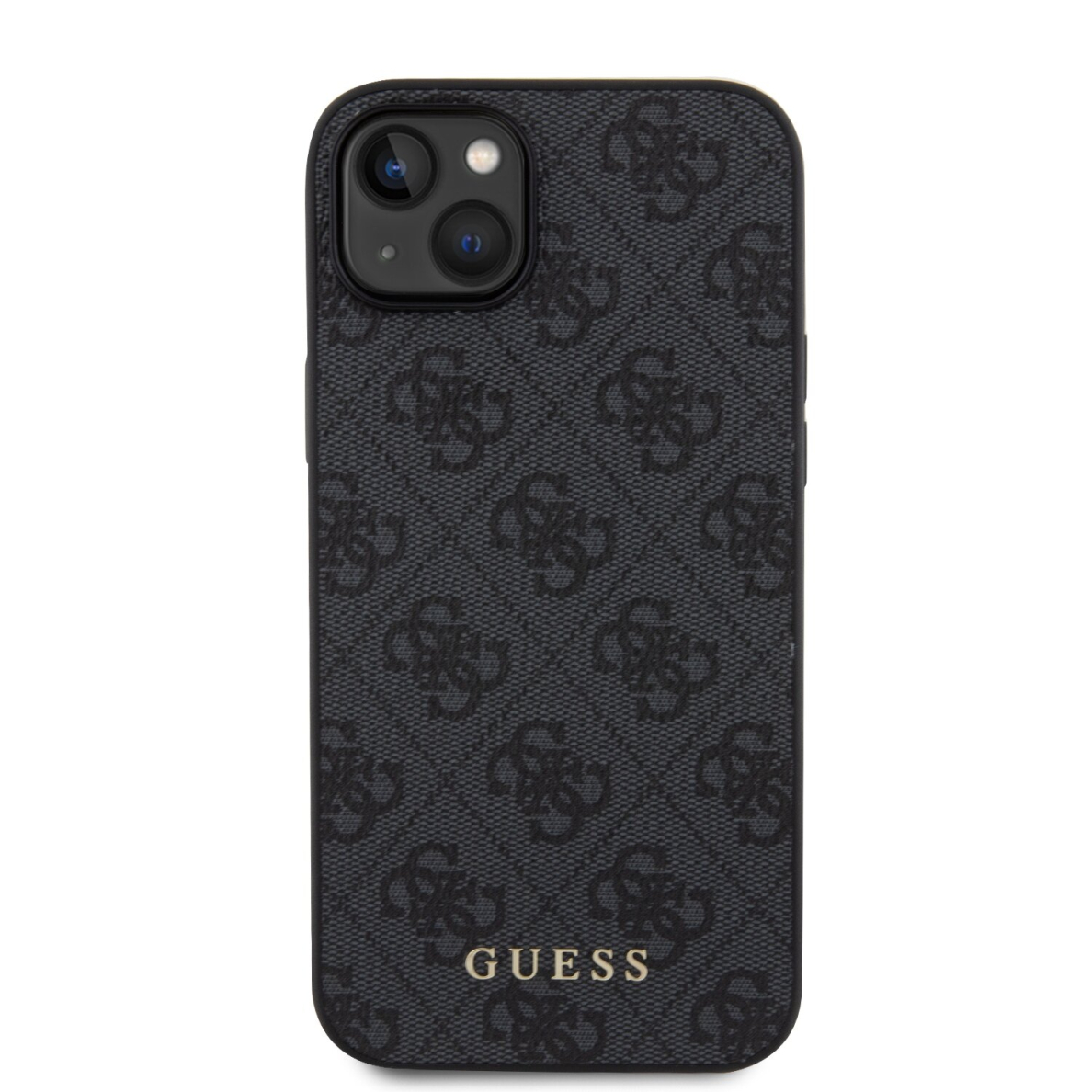 iPhone 15 PLUS grey Metal Gold Logo GUESS nugarėlė 6