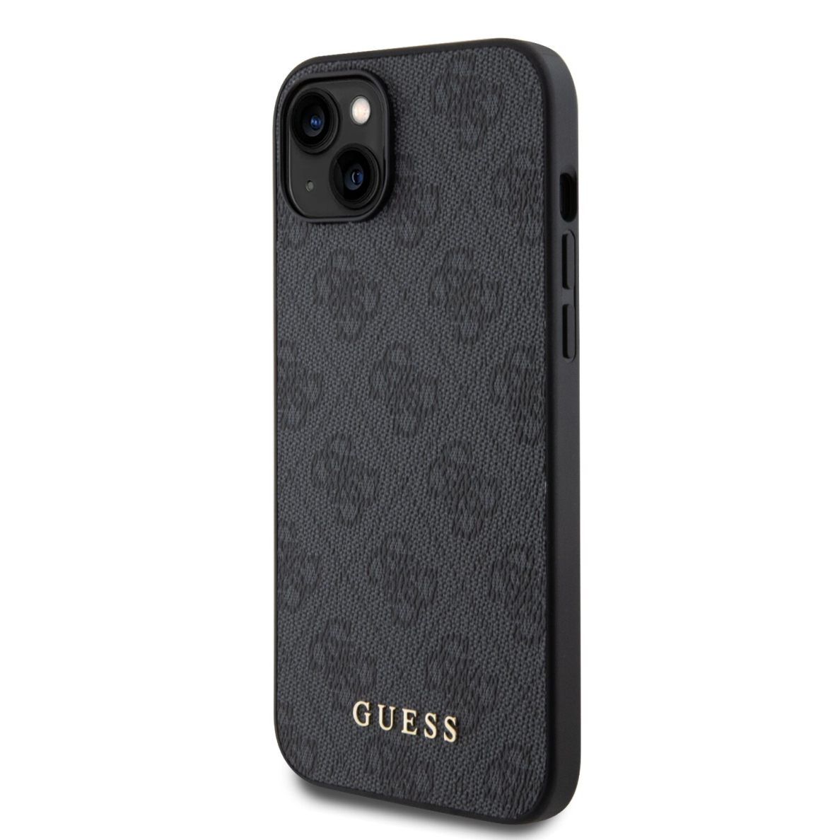 iPhone 15 PLUS grey Metal Gold Logo GUESS nugarėlė 7