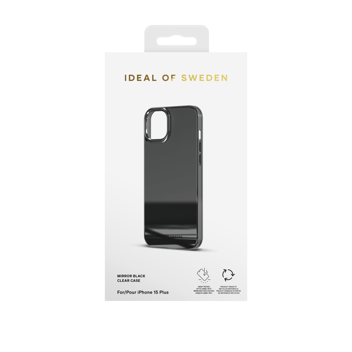iPhone 15 PLUS iDeal Of Sweden Mirror Black nugarėlė 1