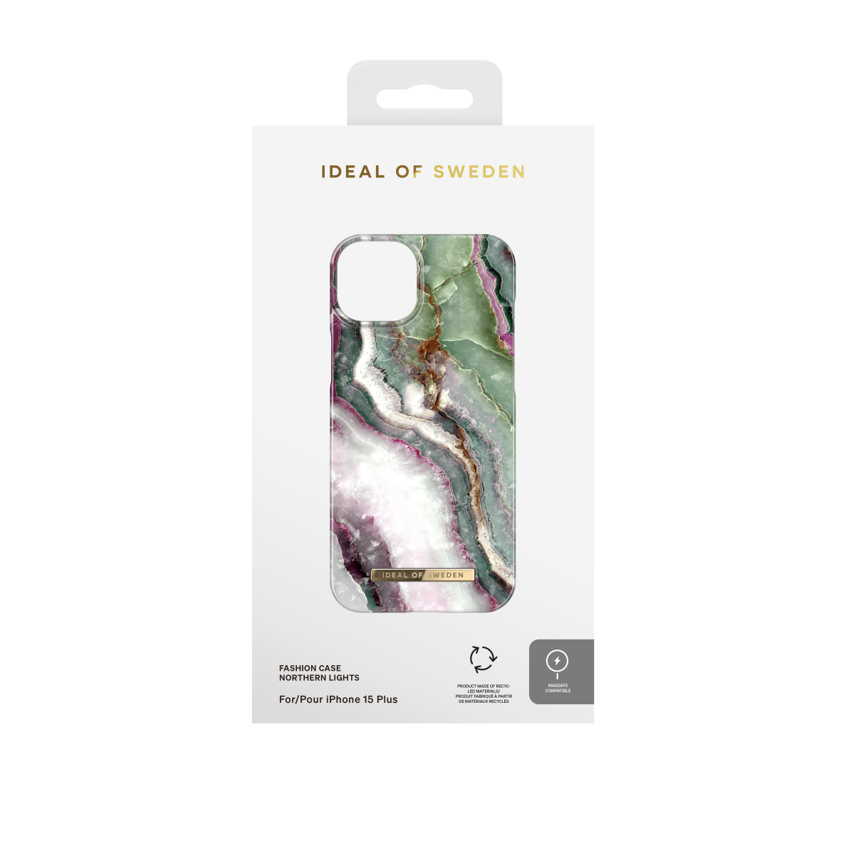 iPhone 15 PLUS iDeal Of Sweden nugarėlė MagSafe Northern Lights 2