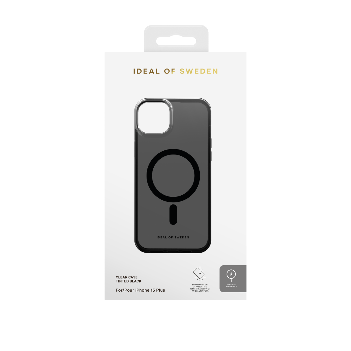 iPhone 15 PLUS iDeal Of Sweden Tinted Black MagSafe nugarėlė 1