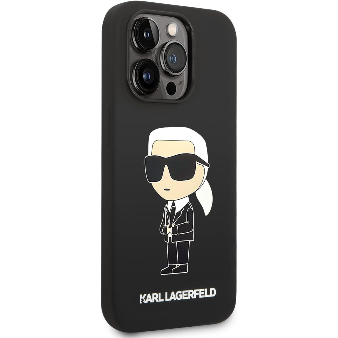 iPhone 15 PRO black NFT Liquid Silicone KARL LAGERFELD nugarėlė 1