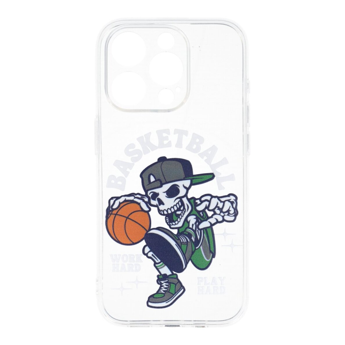iPhone 15 PRO clear nugarėlė Basketball Design00027