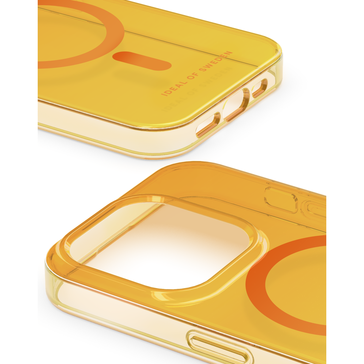 iPhone 15 PRO iDeal Of Sweden Clear MagSafe nugarėlė Orange Spritz 2