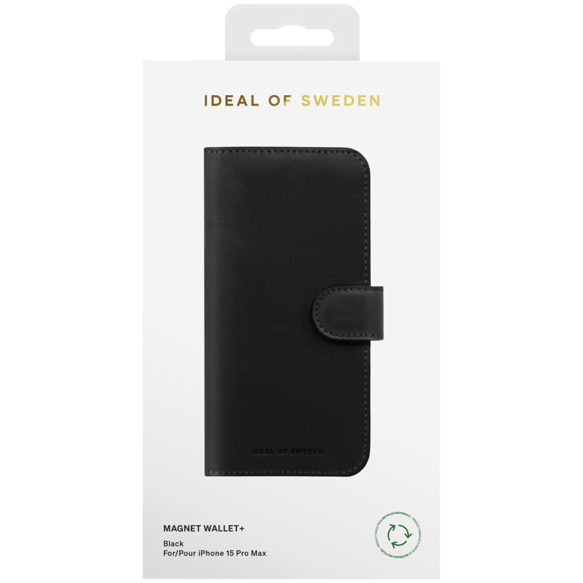 iPhone 15 PRO iDeal Of Sweden dėklas MagSafe Magnet Wallet+ Black 4