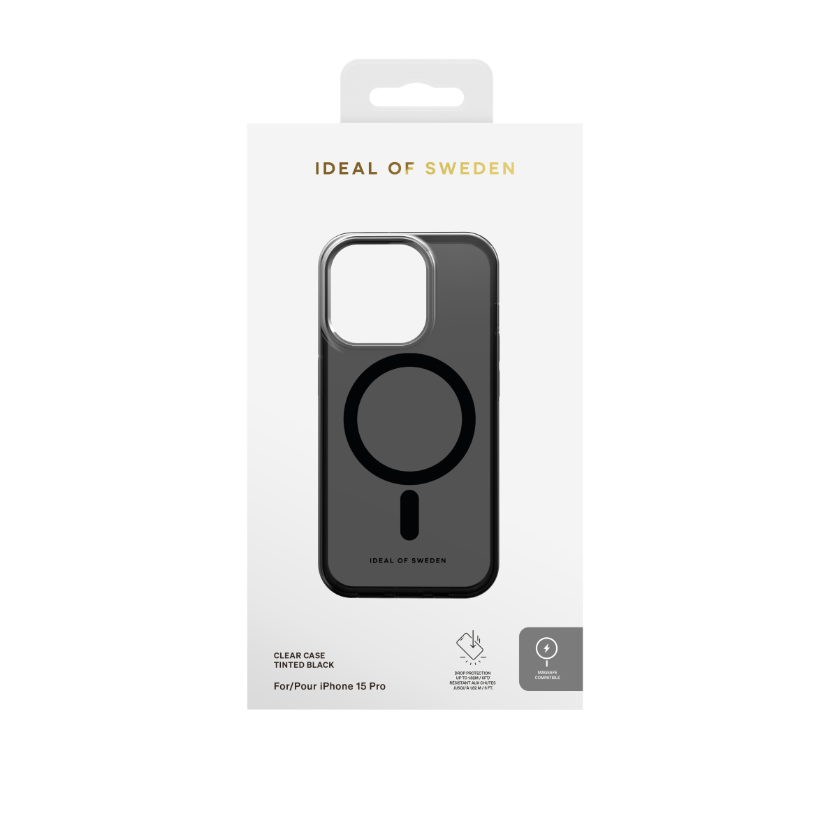 iPhone 15 PRO iDeal Of Sweden Tinted Black MagSafe nugarėlė 1