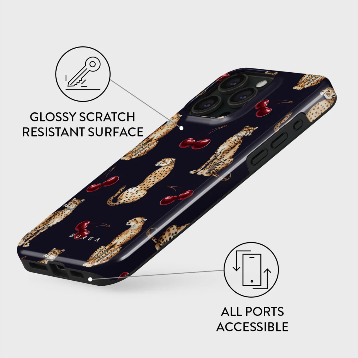 iPhone 15 PRO Magsafe Cougar Tough BURGA nugarėlė 2