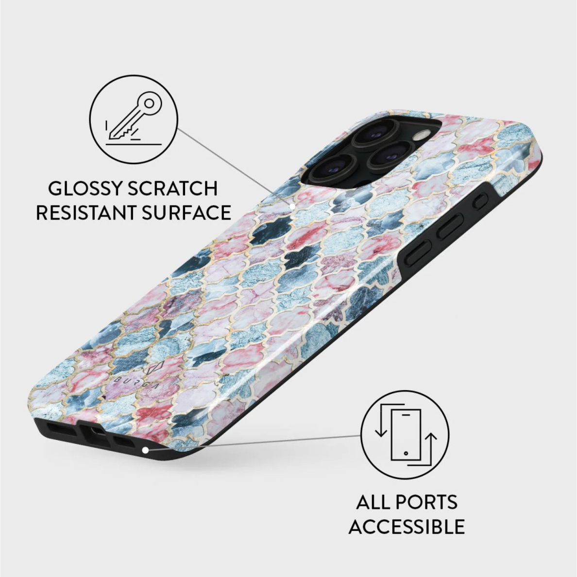 iPhone 15 PRO Magsafe Pink Beach Tough BURGA nugarėlė 2