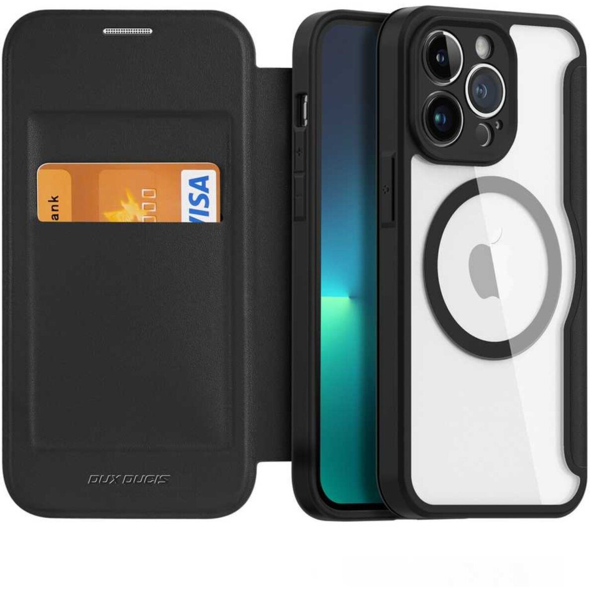 iPhone 15 PRO MAX black DUX DUCIS Mag Skin X PRO dėklas